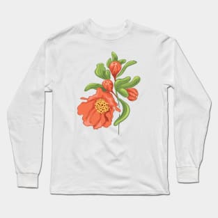 Pomegranate flower Long Sleeve T-Shirt